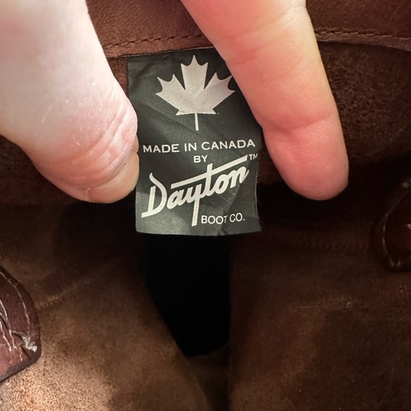 DAYTON Leather Riding Boots, Oxblood Brown, Motorcycle Boots - Picture 4 of 7